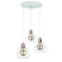 Зображення Люстра підвісна Light House LS-17196F-3 WH+RG (300) білий + мідьИМ Light-Deco
