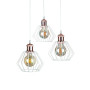 Зображення Люстра підвісна Light House LS-17196F-3 WH+RG (300) білий + мідьИМ Light-Deco1