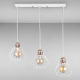 Зображення Люстра підвісна Light House LS-17196F-3 WH+RG (500) білий + мідьИМ Light-Deco