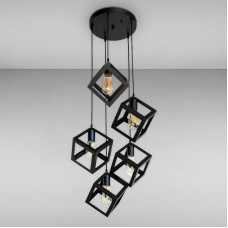Люстра підвісна Light House LS-17198F-5 BK (300) чорна