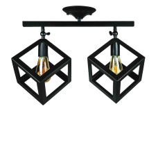 Люстра стельова Light House LS-17199F-2 BK чорна