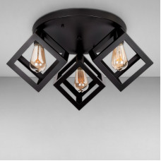 Люстра стельова Light House LS-17199F-3 BK (400) чорна