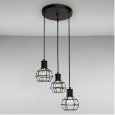 Люстра підвісна Light House LS-17201F-3 BK (300) чорна