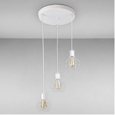 Люстра підвісна Light House LS-17201F-3 WH біла