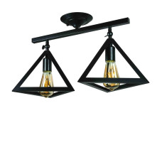 Люстра стельова Light House LS-17205F-2 BK чорна