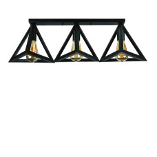 Люстра стельова Light House LS-17205F2-3 BK (500) чорна