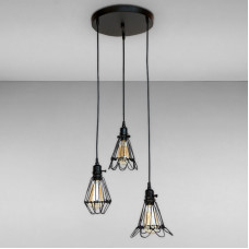 Люстра підвісна Light House LS-17207F-3 BK (300) чорна