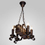 Зображення Люстра підвісна свічки Light House DL-17210/4 дерево коричневеИМ Light-Deco