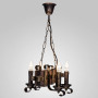 Зображення Люстра підвісна свічки Light House DL-17210/4 дерево коричневеИМ Light-Deco2