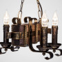 Зображення Люстра підвісна свічки Light House DL-17210/4 дерево коричневеИМ Light-Deco4