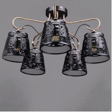 Люстра стельова Light House DL-17215/5 чорна
