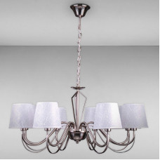 Люстра підвісна з абажурами Light House DL-17216/8 сатин + білий