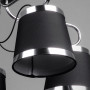 Зображення Люстра стельова з абажурами Light House DL-17217/5 чорний + хромИМ Light-Deco3