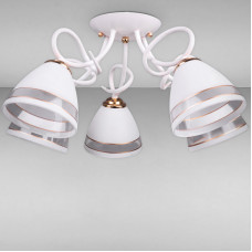 Люстра потолочная Light House DL-17221/5 белая с золотом 