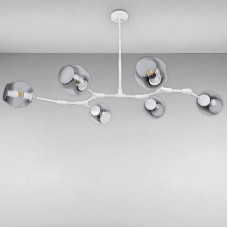 Люстра молекула подвесная Light House LS-17085-6 WH+BK белая
