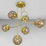 Зображення Люстра стельова Light House LS-17079-6 GD+BR золото коричневий плафон ИМ Light-Deco 