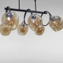 Зображення Люстра підвісна Light House LS-18034-6 BK+BR чорна  плафон коричневий  ИМ Light-Deco 1 