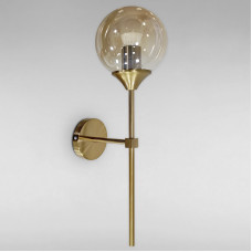 Настінний світильник Бра Light House LS-18035-1 GD+BR золото плафон коричневий 