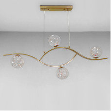 Люстра підвісна світлодіодна Light House LS-18061-4 BRZ+LED 17W бронза