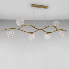 Люстра підвісна світлодіодна Light House LS-18061-6 BRZ+LED 20W бронза