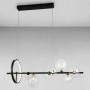 Зображення Люстра підвісна Light House LS-17132-7 BK+CL чорна плафон прозорий ИМ Light-Deco 