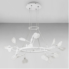 Люстра підвісна Light House LS-18076-24 WH+CL білий плафон прозорий