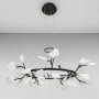 Зображення Люстра підвісна Light House LS-18076-48 BK+CL чорна плафон прозорий ИМ Light-Deco 