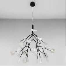 Люстра підвісна Light House LS-18078-27 BK+CL чорна плафон прозорий