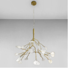 Люстра підвісна Light House LS-18078-27 GD+CL золото плафон прозорий