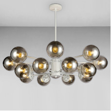 Люстра молекула підвісна Light House LS-18103-16 WH+BK білий плафон чорний 