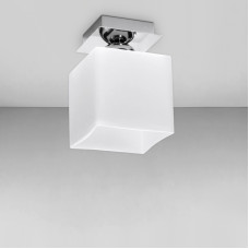 Люстра потолочная Light House S-18110/1 CR 120*120*180 хром плафон белый