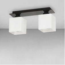 Люстра потолочная Light House S-18111/2 BK 350*120*180 черный плафон белый