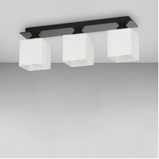 Люстра потолочная Light House S-18111/3 BK 550*120*180 черный плафон белый