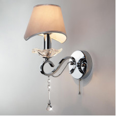 Настінний світильник Бра з абажуром Light House S-18118/1W CR 250*160*400 хром