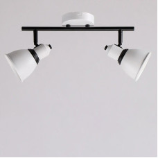 Стельова люстра Light House S-18120/2 WT+BK 420*100*225 білий з чорним