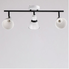 Стельова люстра Light House S-18120/3 WT+BK 600*100*225 білий з чорним