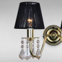 Зображення Настінний світильник Бра з абажуром LS-18125GD-2 GD BLACK золото плафон чорний ИМ Light-Deco 1 