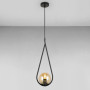 Зображення Люстра підвісна Light House LS-18126-1 BK+BR чорна плафон коричневий ИМ Light-Deco 