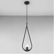 Люстра підвісна Light House LS-18126-1 BK+CL чорна плафон прозорий
