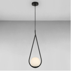 Люстра підвісна Light House LS-18126-1 BK+WH чорна плафон білий 
