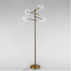 Світильник підлоговий Торшер Light House LS-18128-4 BRZ бронза плафон прозорий