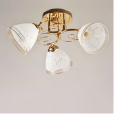 Стельова люстра Light House SH-18162/3 FG 500*500*230 E27 золото