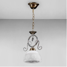 Люстра підвісна Light House SH-18164/1 AB+CR 150*150*260 E27 бронза плафон білий 