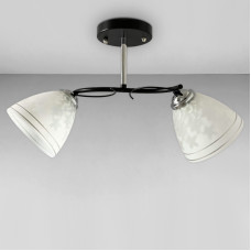 Люстра стельова Light House SW-18156/2A CR+BK 460*200*270 чорна + хром