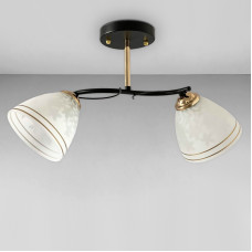 Люстра стельова Light House SW-18156/2A FGD+BK 460*200*270 чорна + золото