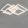 Зображення Стельова люстра LED з диммером та підсвічуванням DS-18001/2+2X WH LED 3color dimmer 135W біла ИМ Light-Deco 2 
