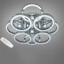 Зображення Стельова люстра LED з диммером та підсвічуванням DS-18005/4+4HR LED 3color dimmer 120W хром ИМ Light-Deco 