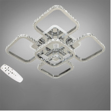 Потолочная люстра LED с диммером и RGB подсветкой DS-18008/4+1HR LED RGB dimmer 110W хром