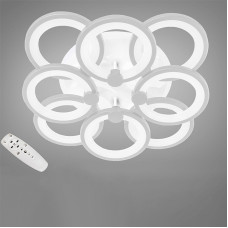 Стельова люстра LED з диммером та RGB підсвічуванням DS-18014/4+4WH LED RGB dimmer 140W білий