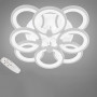 Зображення Стельова люстра LED з диммером та RGB підсвічуванням DS-18014/4+4WH LED RGB dimmer 140W білий ИМ Light-Deco 